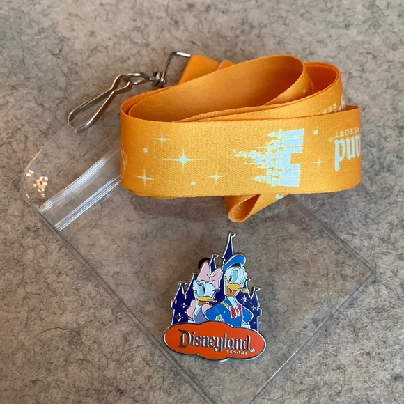 Disney Accessories Disneyland Lanyard And Donald Duck Pin Poshmark